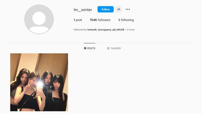 Instagram Winter aespa