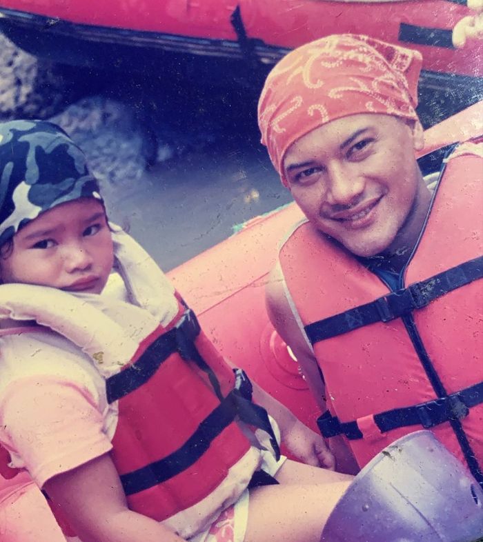 Zahwa Massaid dan sang ayah, Adjie Massaid.