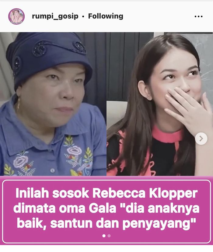 Dewi Zuhriati ungkap sosok Rebecca Klopper di matanya.