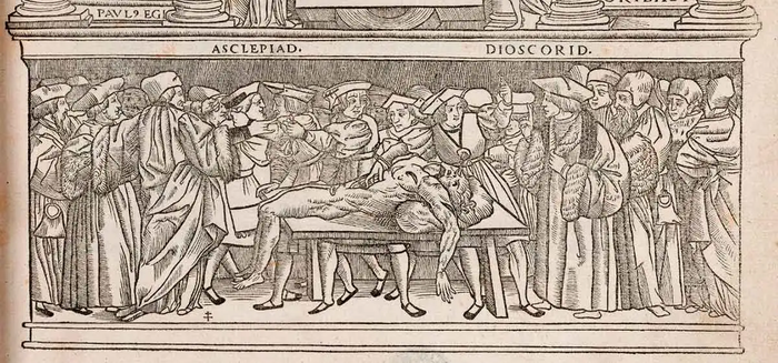 Galen, De anatomicis administrationbus, oleh seniman yang tidak dikenal.