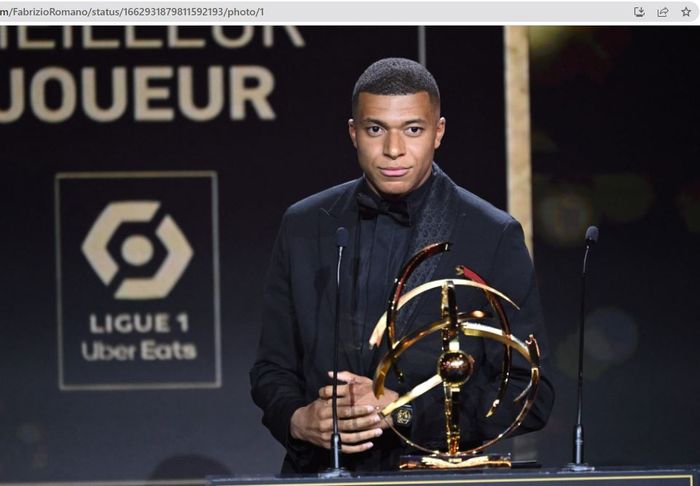 Kylian Mbappe terpilih sebagai pemain terbaik Liga Prancis 2022-2023 dalam penghargaan Trofi UNFP ke-31.