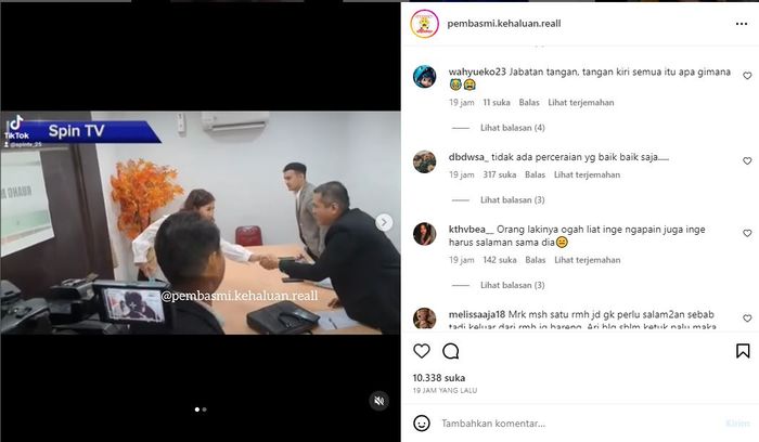 Ari Wibowo Dituding Ogah Salaman dengan Inge Anugrah Saat Sidang Cerai, Netizen Auto Nelangsa Gegara Hal Ini