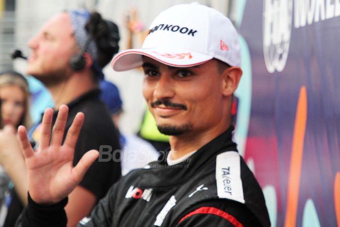 Pembalap Tag Heuer Porsche, Pascal Wehrlein, sukses keluar sebagai pemenang pada Formula E Jakarta ePrix Seri ke-10 di AGI Jakarta International E-Prix Circuit (JIEC), Ancol, Jakarta Utara, Sabtu (3/6/2023).