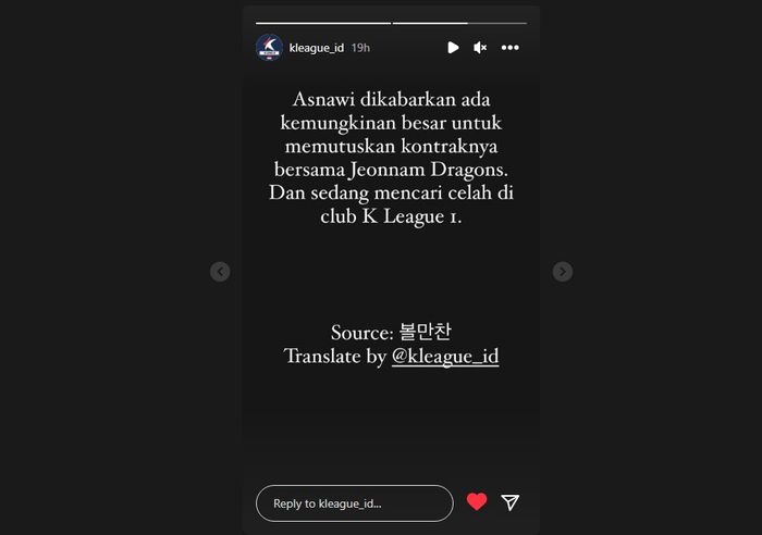 Asnawi Mangkualam dilaporkan memutus kontrak di Jeonnam Dragons demi bergabung klub K-League 1 (5/6/2023). 