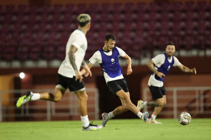 Suasana latihan Timnas Indonesia pada Kamis (8/6/2023)