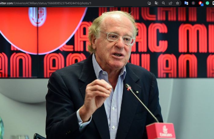 Presiden AC Milan, Paolo Scaroni.