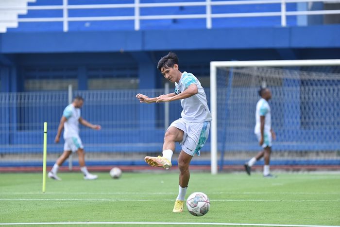 Ryan Kurnia saat mengikuti latihan Persib Bandung.