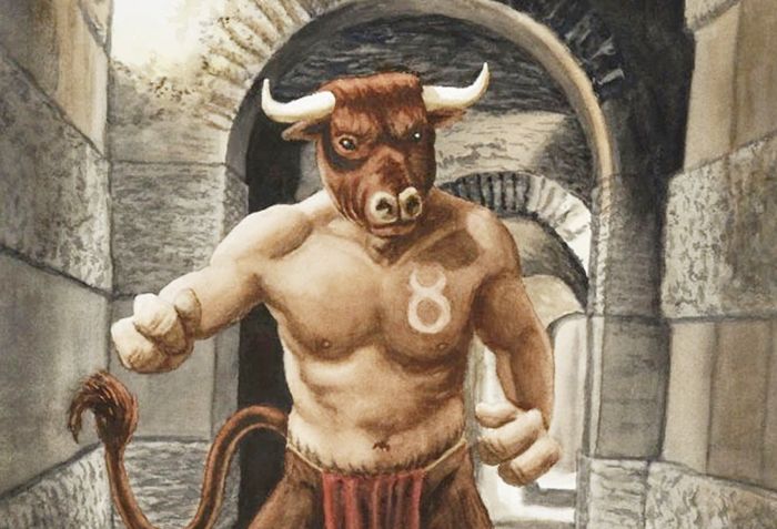 Minotaurus atau Minotaur adalah monster berbentuk manusia berkepala banteng dalam mitologi Yunani.
