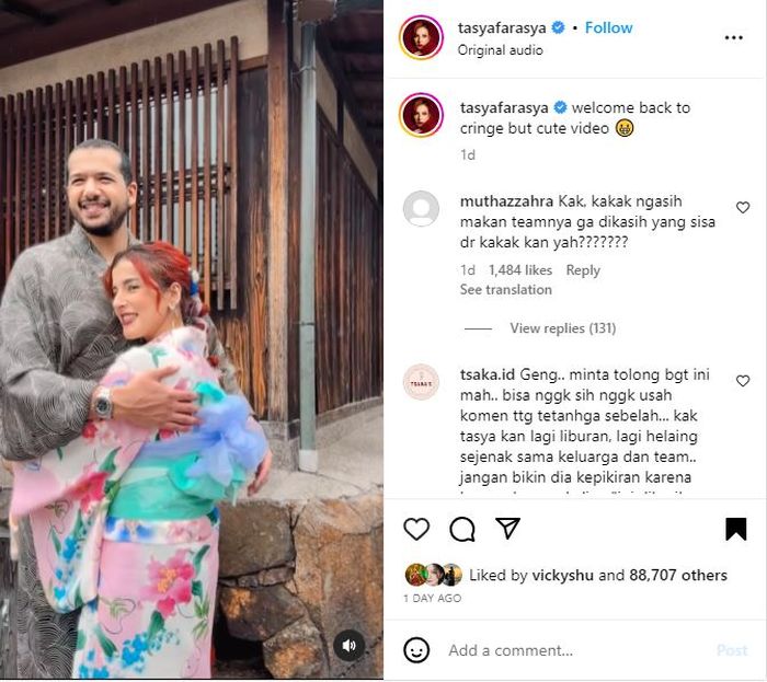 Tasyi Athasiya Dituduh Tak Manusiakan Karyawan hingga Viral, Lapak Instagram Tasya Farasya Ikut Kena Imbasnya