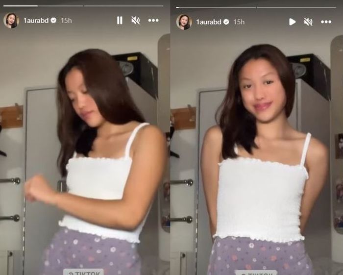 Lolly unjuk senyum sambil joget-joget di Instagram setelah sebelumnya berseteru dengan sang mimi Nikita Mirzani.