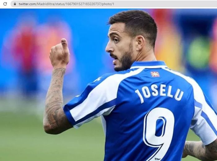 Penyerang Espanyol, Joselu, akan dipinjam Real Madrid selama semusim.