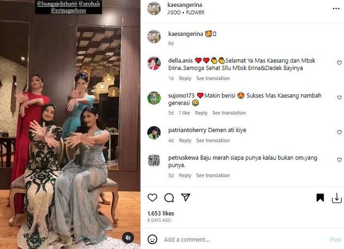 Erina Gudono dikabarkan hamil.