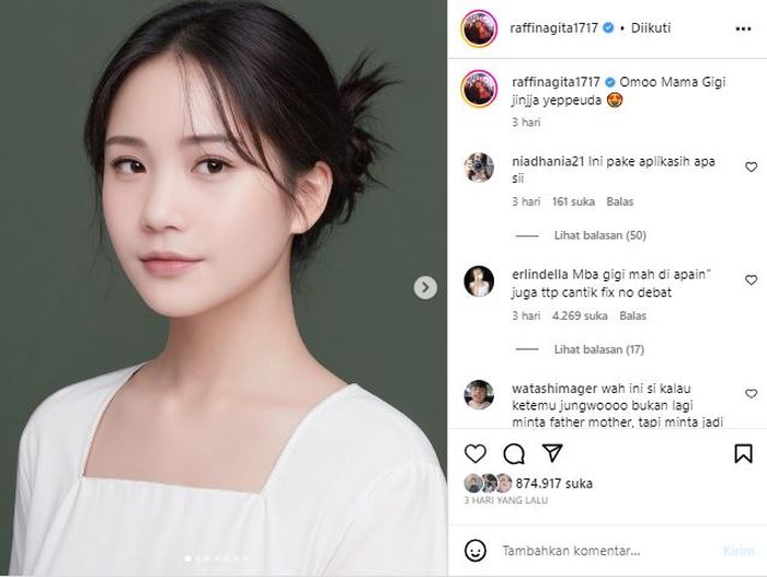 Postingan Nagita Slavina