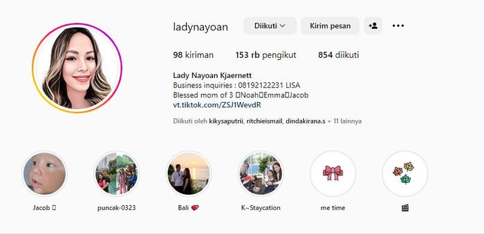 Profil Lady Nayoan, Istri Rendy Kjarnaet yang Bongkar Dugaan Perselingkuhan Syahnaz Sadiqah dan Pemain FTV