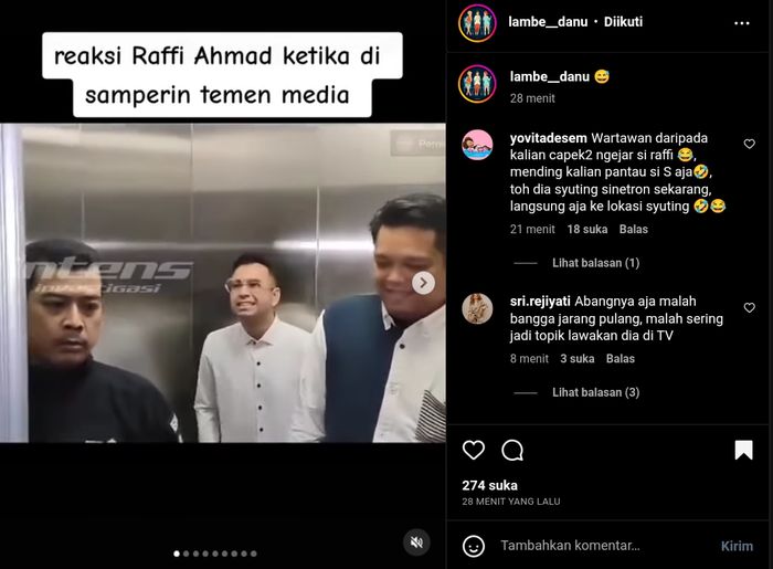 Syahnaz Kena Skandal Selingkuh Sama Suami Orang, Raffi Ahmad Lari Pontang-panting Pas Ketemu Wartawan, Netizen : Cari Aman