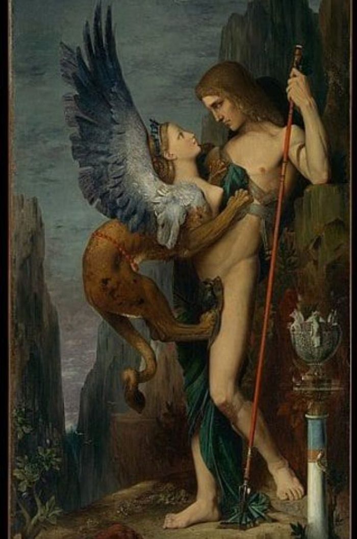 Oedipus dan Sphinx.