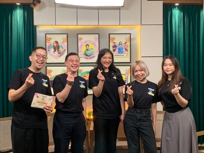 Putri Tanjung dalam konferensi pers yang digelar di kawasan Mampang, Jakarta Selatan, Senin (3/7/2023)