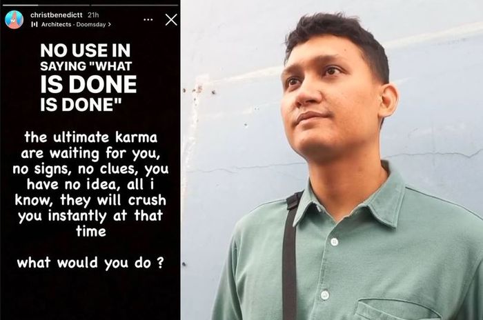 Kolase Juan Christian dan unggahannya