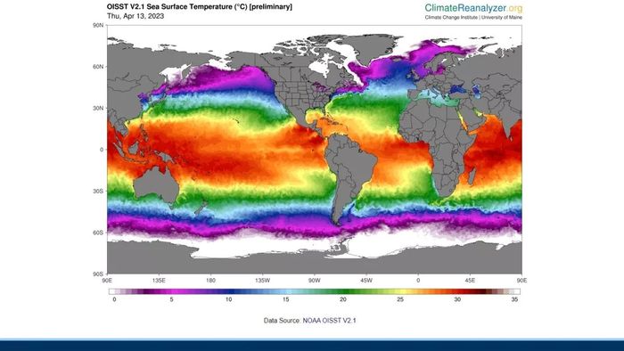 Permukaan laut sekarang menjadi semakin panas akibat perubahan iklim.