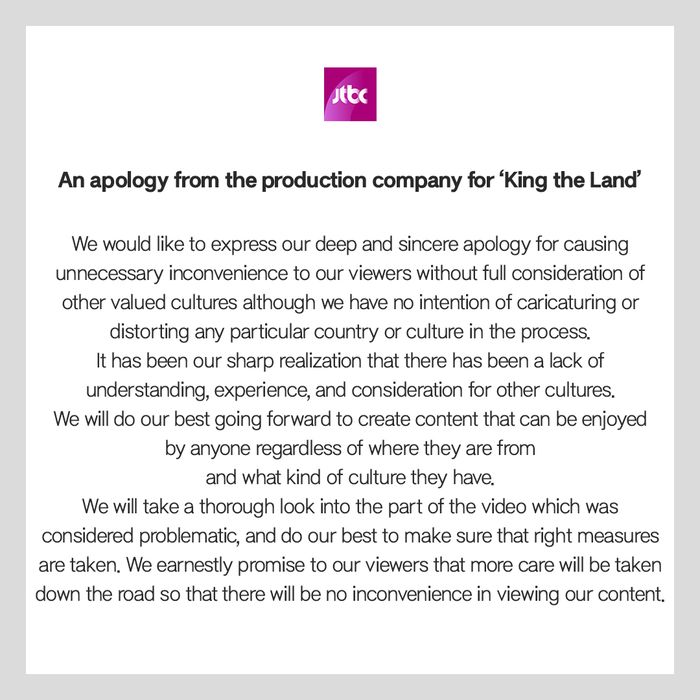 Permintaan maaf tim produksi 'King the Land' terkait kontroversi hina budaya Arab