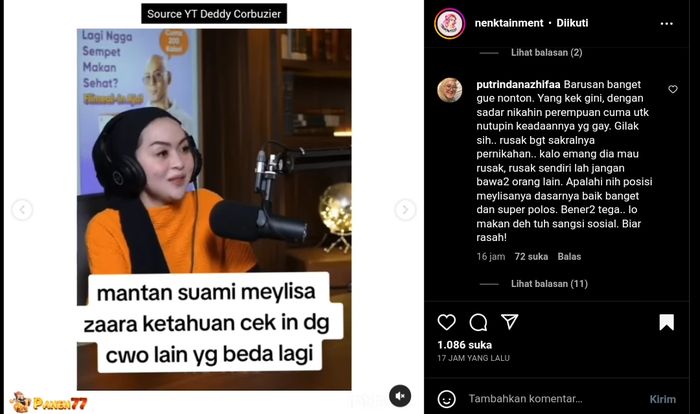 CERITA Selebgram Meylisa Zaara Pergoki Suami Ternyata Gay, Tiap Bercinta Harus Mati Lampu!