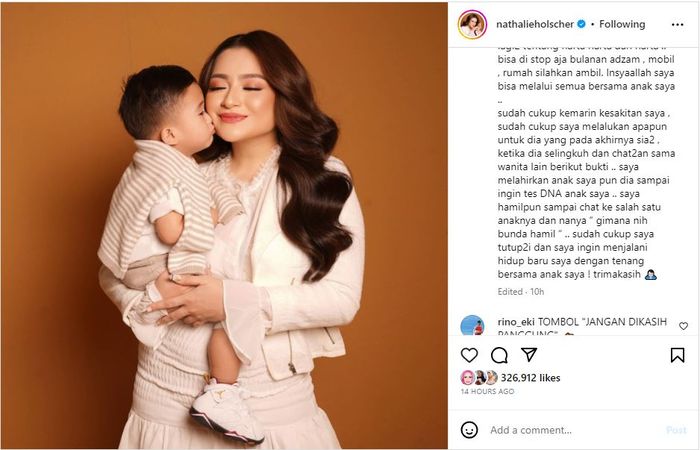 Postingan Nathalie Holscher