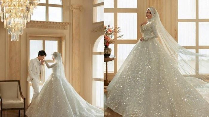 Vidhia bak seorang ratu dibelikan suami gaun seharga Rp 600 juta 