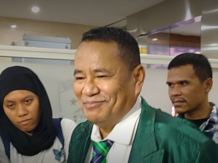 Hotman Paris Hutapea ditemui Grid.ID temui di Bareskrim Polri, Senin (24/7/2023). 