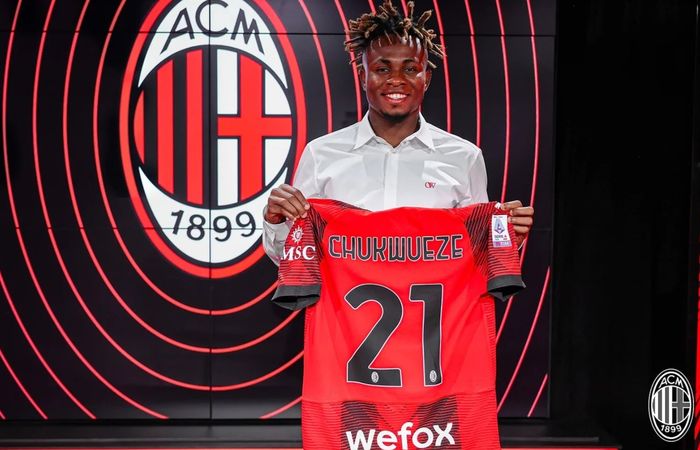 AC Milan meresmikan Samuel Chukwueze sebagai pemain baru mereka, Kamis (27/7/2023) malam WIB.