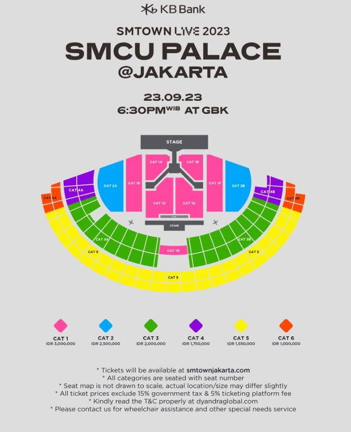 Harga tiket SMTOWN LIVE 2023 SMCU PALACE JAKARTA