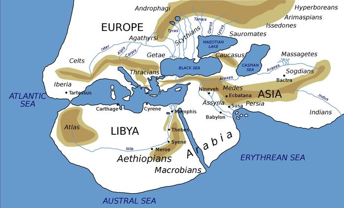 Nama Hyperborea berasal dari kata hyper, yang berarti di atas atau di luar, dan Boreas, dewa angin utara Yunani.