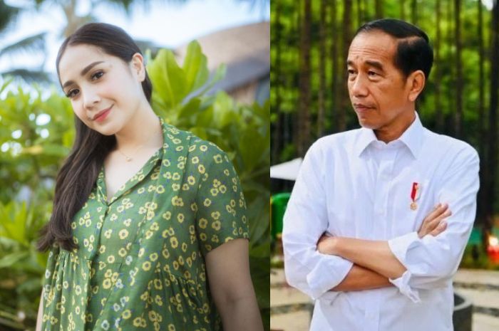 Nagita Slavina dan Presiden Jokowi 