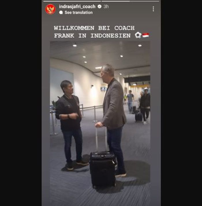 Indra Sjafri dan Frank Wormuth