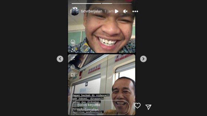David Ozora video call dengan Presiden Jokowi