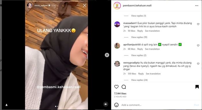 Isu Selingkuh Bukan Rumor Semata? Ayus Panggil Nissa Sabyan 'Yang', Netizen: Padahal Cantik