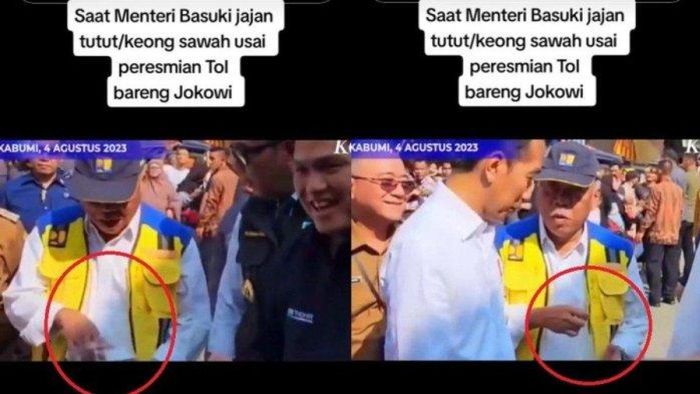 Presiden Jokowi ditawari jajan keong sawah oleh Menteri Basuki