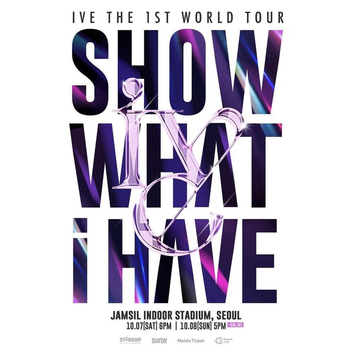 Poster konser IVE bertajuk &ldquo;SHOW WHAT I HAVE&rdquo;