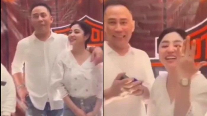 Momen Dewi Perssik (kanan) dilamar pilot duda anak dua terbongkar hingga menuai sorotan 