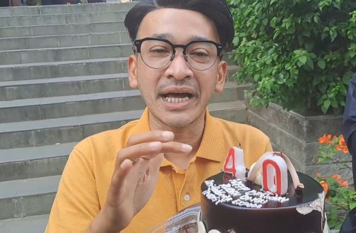Ruben Onsu ketika ditemui di kawasan Mampang, Jakarta Selatan, Selasa (15/8/2023).