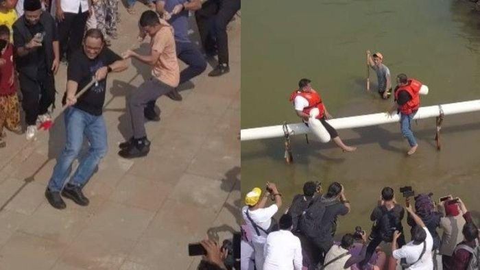 Anies Baswedan ikut lomba Agustusan