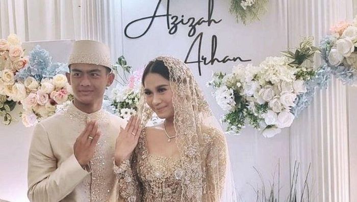 Pernikahan Pratama Arhan dan Azizah Salsha. 