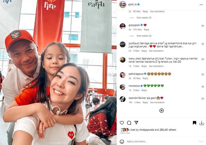 Unggahan Gisella Anastasia