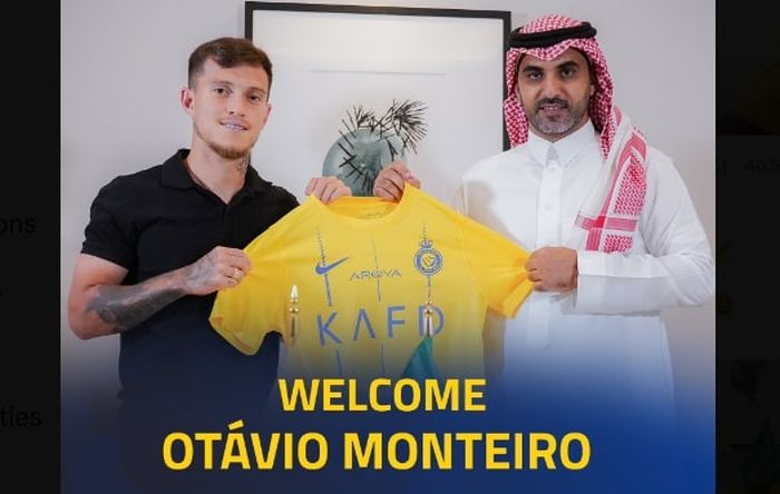 Otavio Monteiro resmi jadi pengikut Cristiano Ronaldo untuk gabung Al Nassr di bursa transfer musim panas 2023.