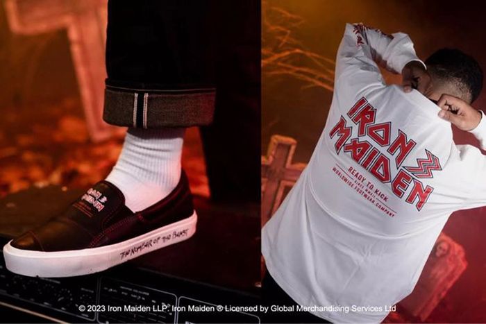 Produk kolaborasi Geoff Max x Iron Maiden.