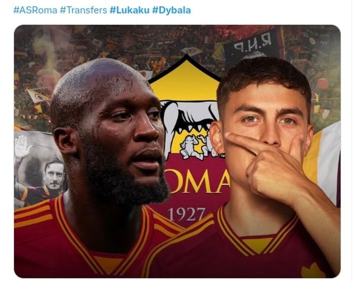 Duet Romelu Lukaku dan Paulo Dybala adalah mimpi Inter Milan yang diwujudkan Jose Mourinho bersama AS Roma.