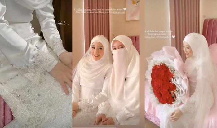 Sah Jadi Istri Ikram Rosadi, Begini Penampilan Anggun Larissa Chou dengan Gaun Pengantin Ala Malaysia