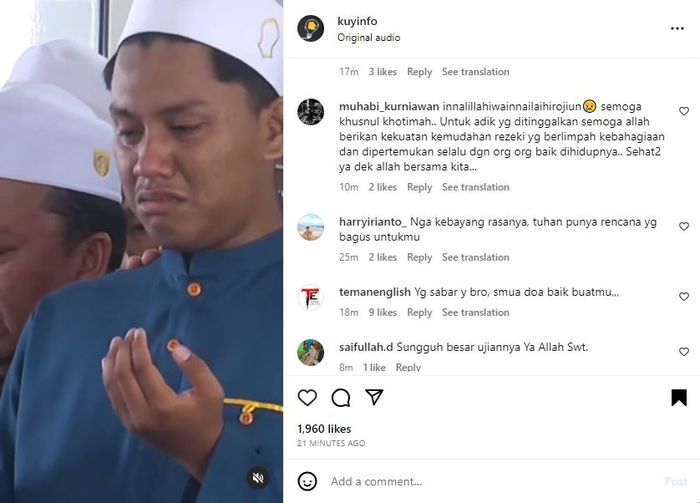 Innalillahi! Tangis Remaja Jadi Imam Salat Jenazah Orang Tua dan 4 Adiknya yang Meninggal Karena Kecelakaan, Netizen: Gak Kebayang!