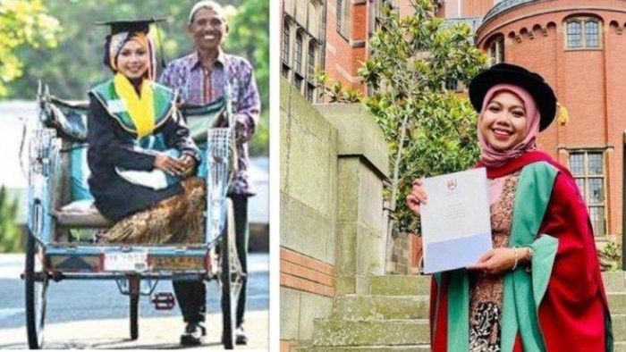 Ingat Raeni Wisudawan Unnes yang Diantar Ayahnya dengan Becak? Kini Lulus S3 di Inggris
