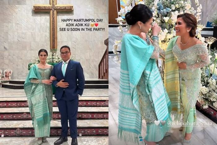 Penampilan Chen Giovani menantu Hotman Paris di acara Martumpol