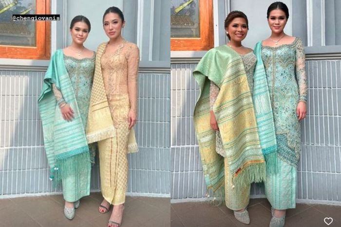 Chen Giovani kenakan kebaya di acara Martumpol